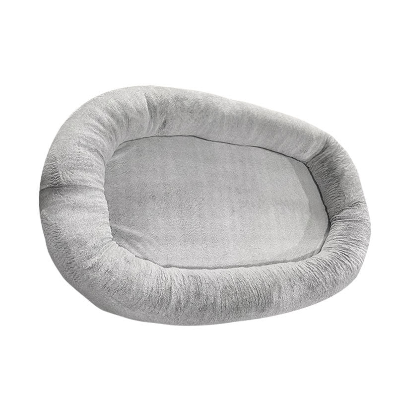 Large Human Short Plush Dog Bed janaila