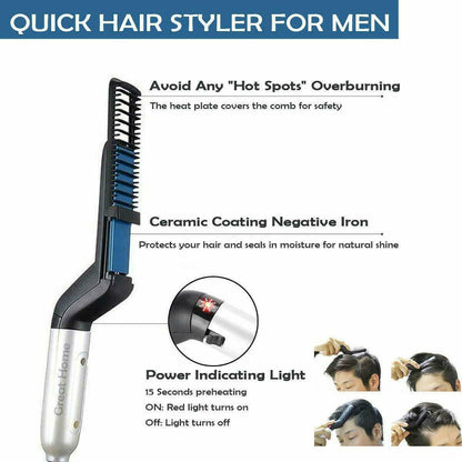 Hair Straightener Men Multifunctional Comb janaila