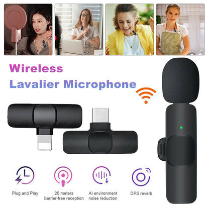 Wireless Lavalier Lapel Microphone for iPhone iPad1 janaila