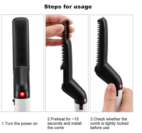 Hair Straightener Men Multifunctional Comb janaila