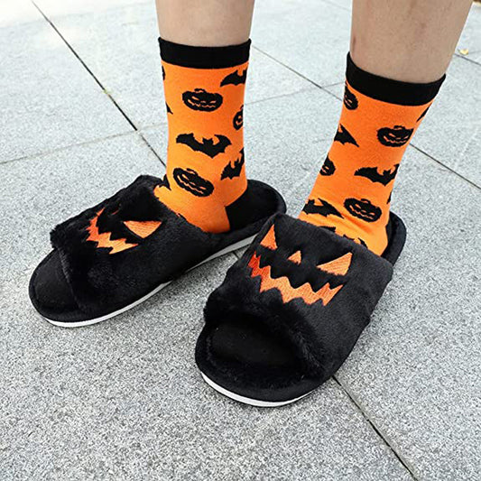 🎃❄️ Halloween Winter Cute Warm Home Slippers for Women 👻🌨️ janaila