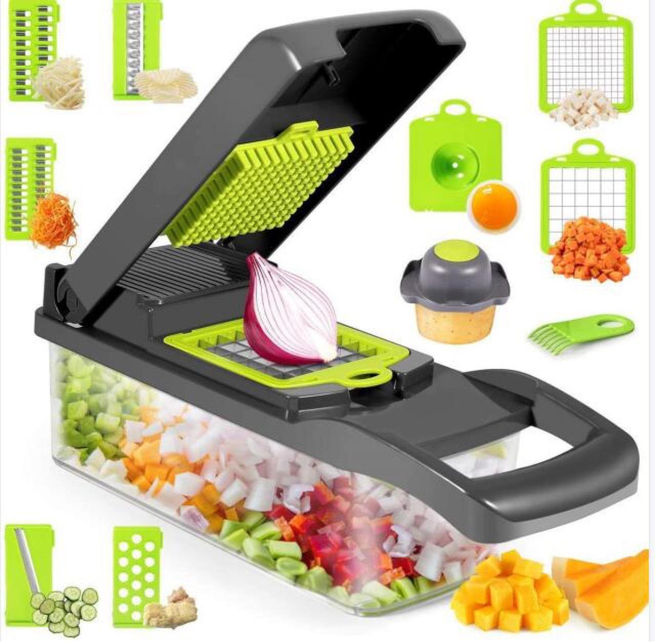 Vegetable Chopper 13 In 1 Manual Vegetable Chopper Kitchen Gadgets janaila