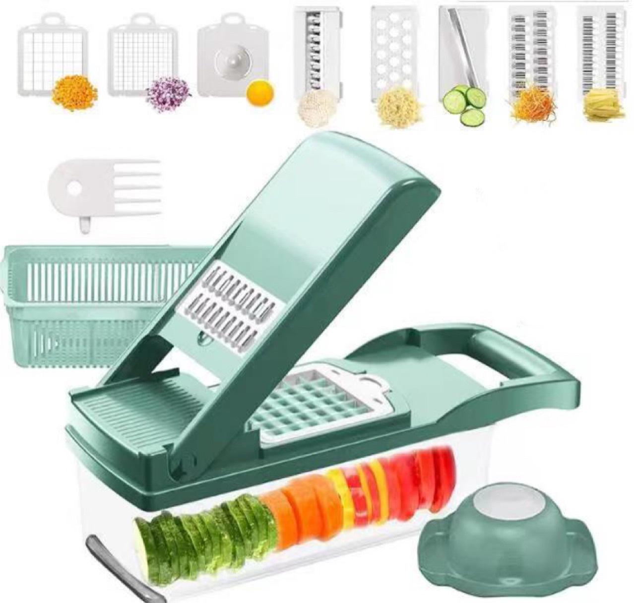 Vegetable Chopper 13 In 1 Manual Vegetable Chopper Kitchen Gadgets janaila