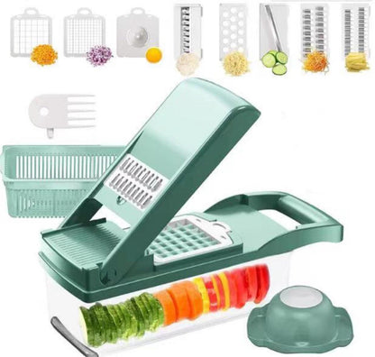 Vegetable Chopper 13 In 1 Manual Vegetable Chopper Kitchen Gadgets janaila