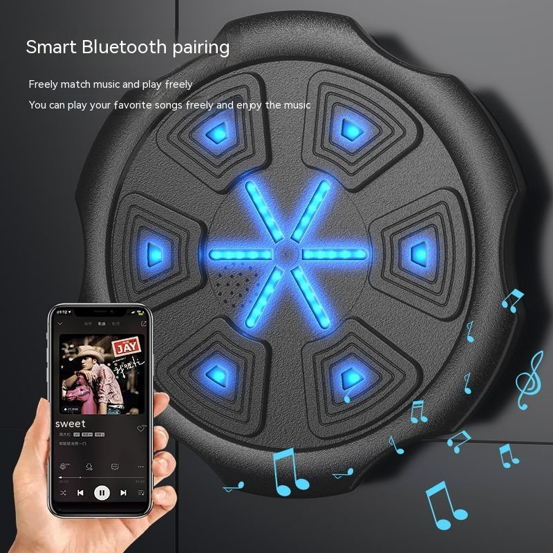 Musical Boxing Machine Musical Boxing Set Rechargeable Music Boxing Machine, Boxing Machine Wall Mounted Music with Boxing Gloves, Rechargeable Boxing Training Equipment, Smart Bluetooth Boxing Machine for Home, Indoor and Gym