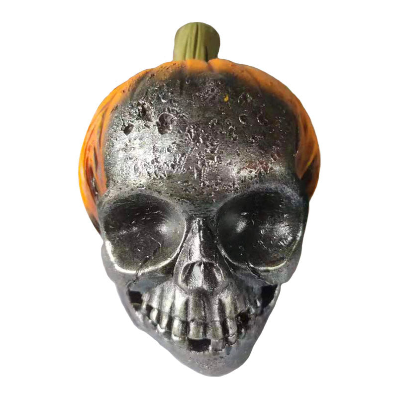 🎃☠️ New Evil Pumpkin Skull Halloween Resin Ornament ☠️🎃 janaila