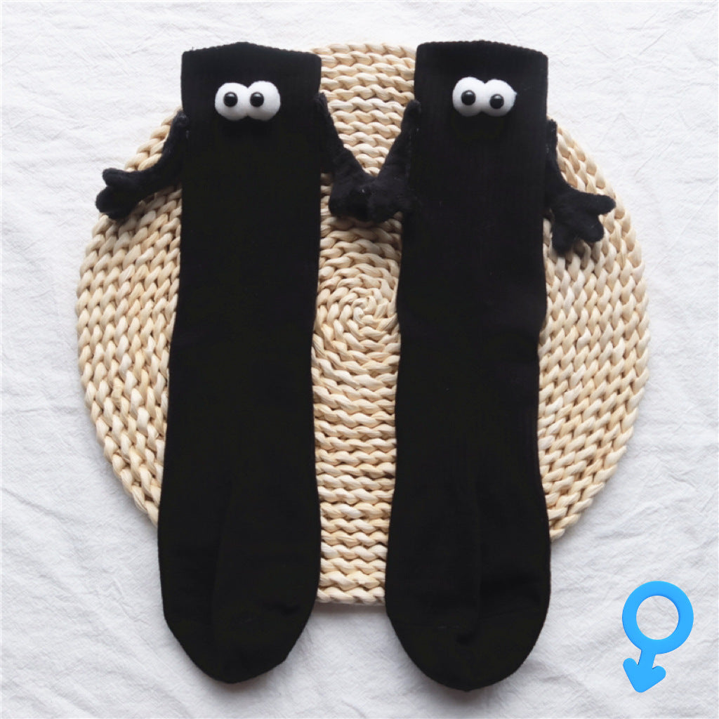 Magnetic Suction Hand In Hand Couple Socks Cartoon janaila