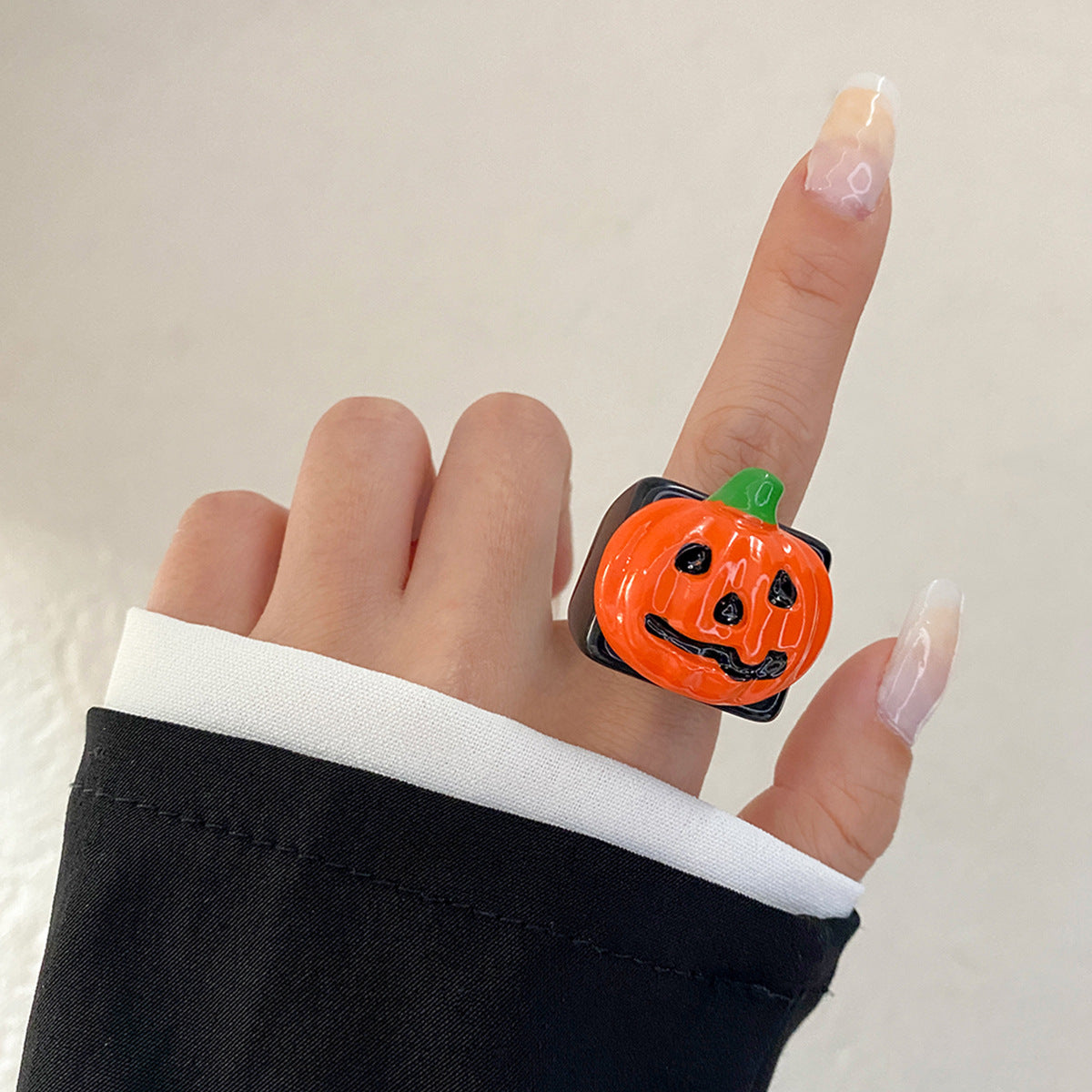 🎃🦇 Halloween Knuckle Ring Pumpkin Bat Ghost Festival 👻🎃 janaila