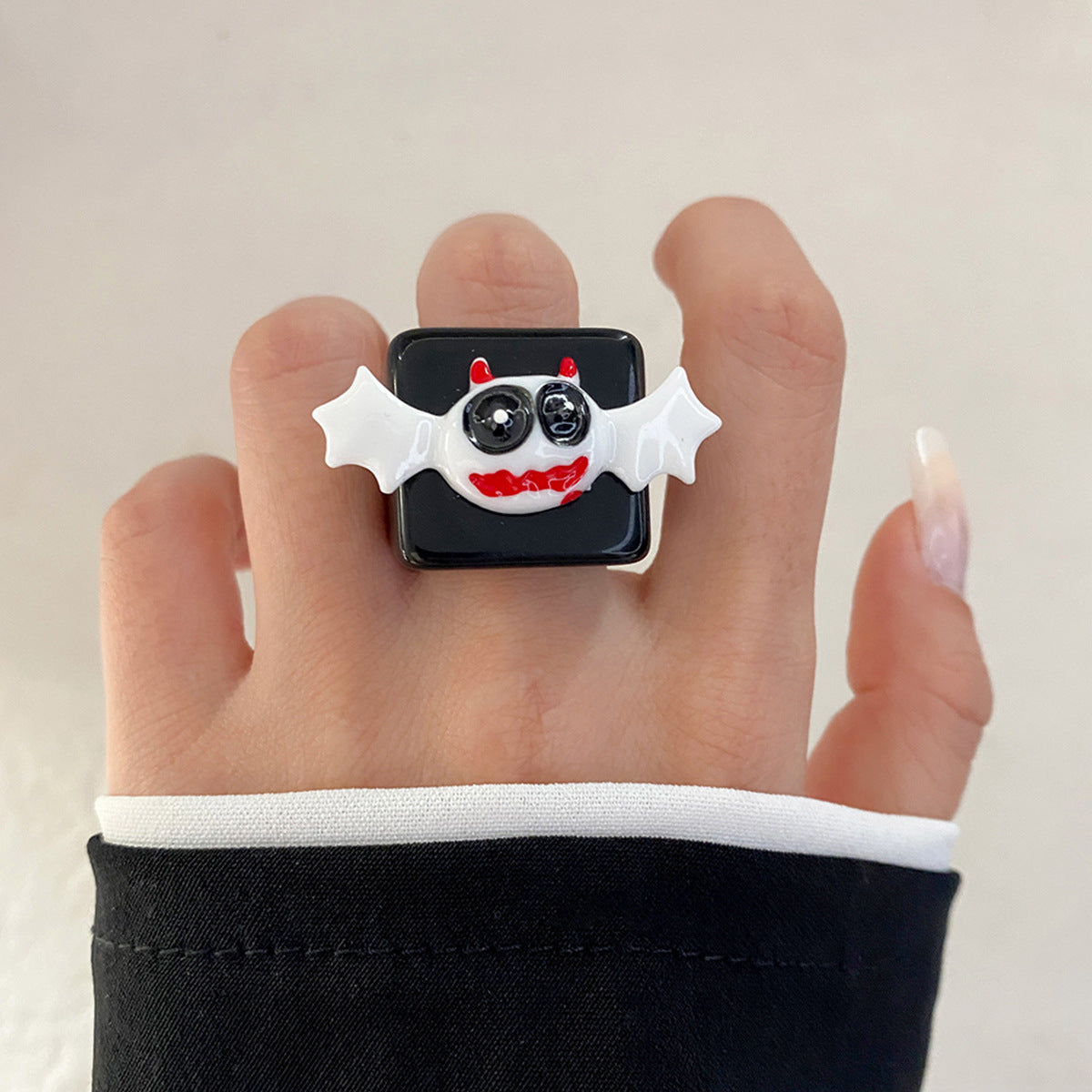 🎃🦇 Halloween Knuckle Ring Pumpkin Bat Ghost Festival 👻🎃 janaila