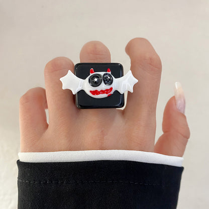 🎃🦇 Halloween Knuckle Ring Pumpkin Bat Ghost Festival 👻🎃 janaila