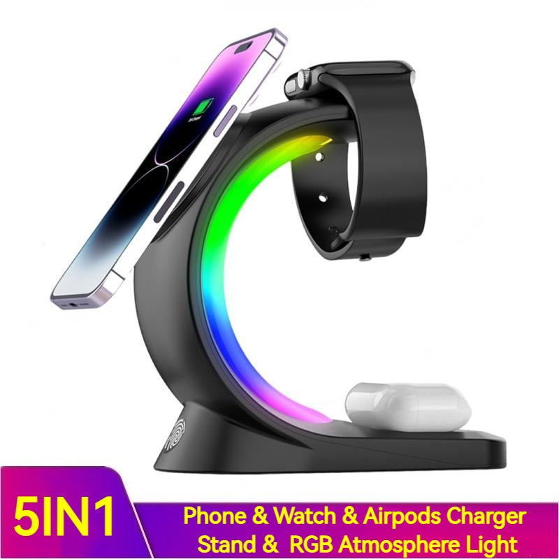 4 In 1 Magnetic Wireless Charger Fast Charging For Smart Phone janaila