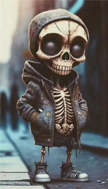 💀Halloween Cool Skeleton Figurines🤘 janaila