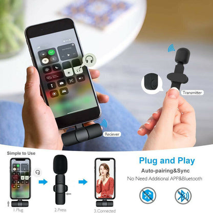 Wireless Lavalier Lapel Microphone for iPhone iPad1 janaila