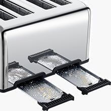 Toaster 4 Slice, Geek Chef Stainless Steel Extra-Wide Slot Toaster with Dual Control Panels of Bagel/Defrost/Cancel Functi. janaila