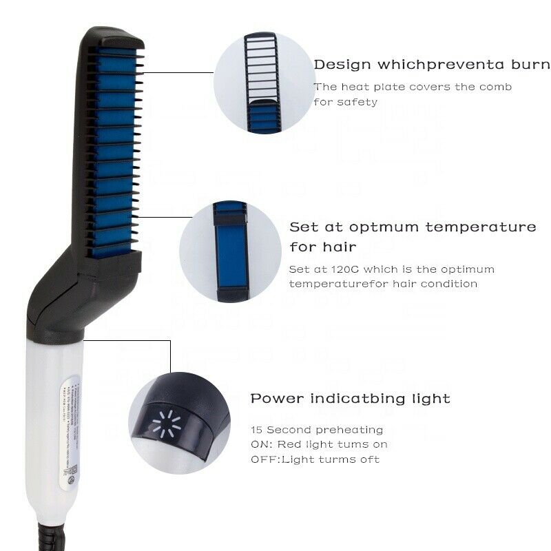 Hair Straightener Men Multifunctional Comb janaila