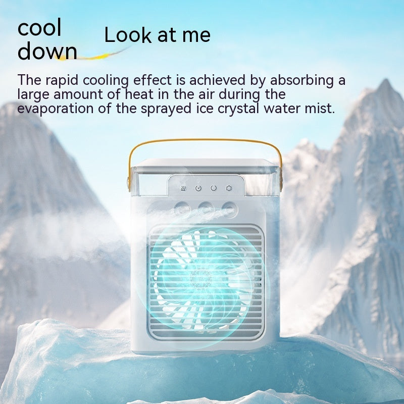 Multifunctional Humidifier Atomization Air Cooler Desktop Fan janaila