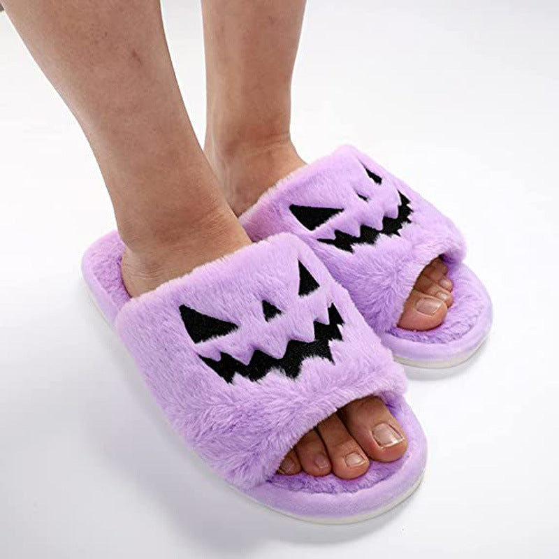 🎃❄️ Halloween Winter Cute Warm Home Slippers for Women 👻🌨️ janaila