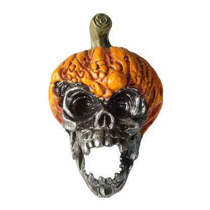 🎃☠️ New Evil Pumpkin Skull Halloween Resin Ornament ☠️🎃 janaila