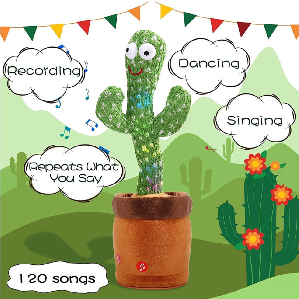 Dancing and Talking Cactus Toy janaila