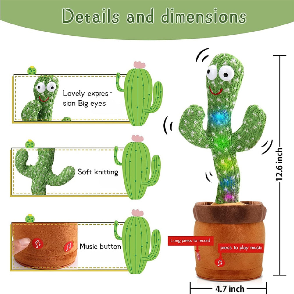 Dancing and Talking Cactus Toy janaila